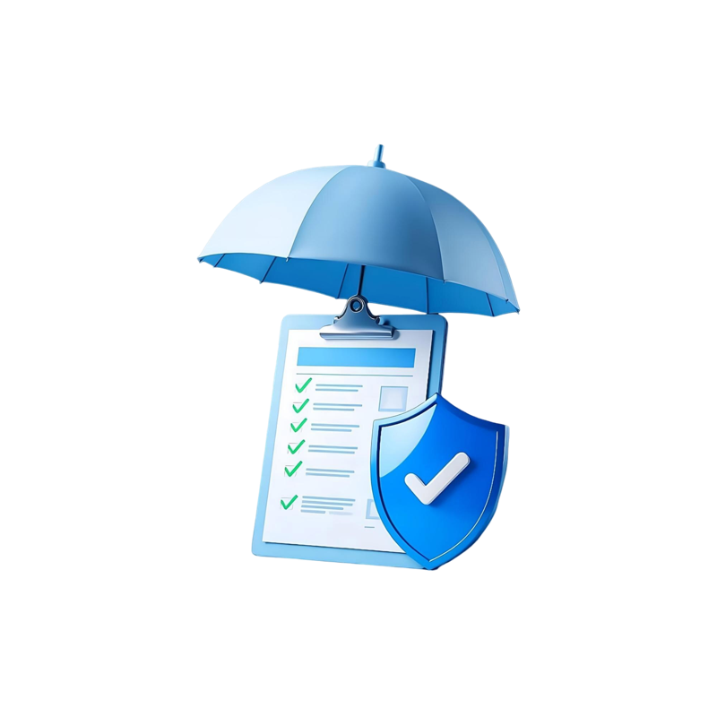 Insurance coverage checklist illustration